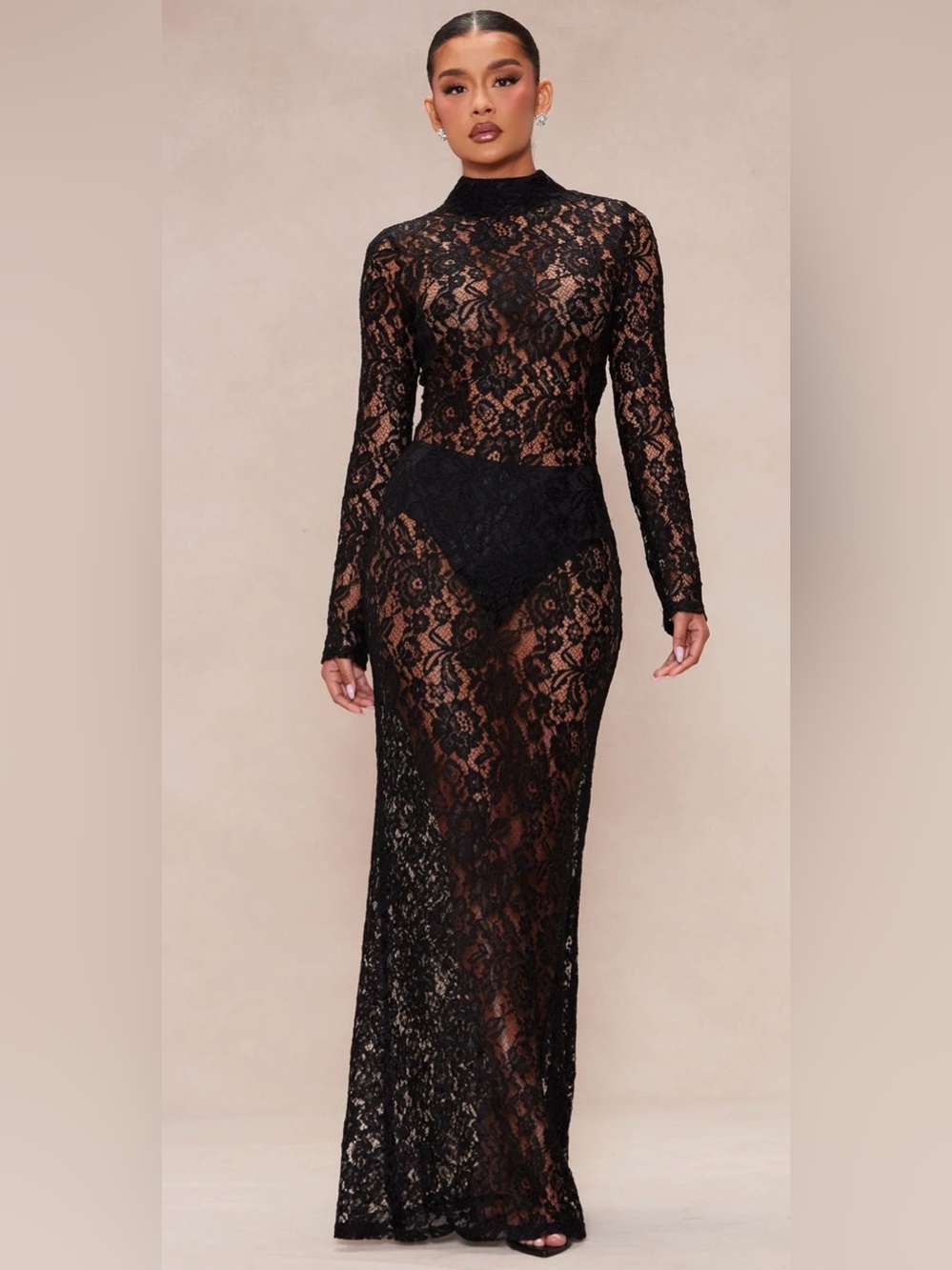 Sexy Valentina Lace Maxi Dress 🖤